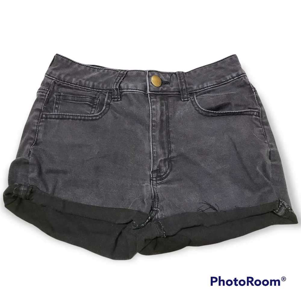 American Eagle Outfitters black denim short